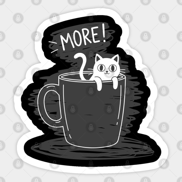 More Coffee Sticker by enrynz